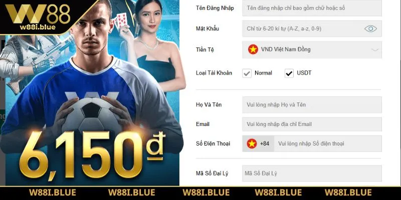 Trang chủ 270 Hướng dẫn các bước đăng ký tài khoản W88 trong 1 phút