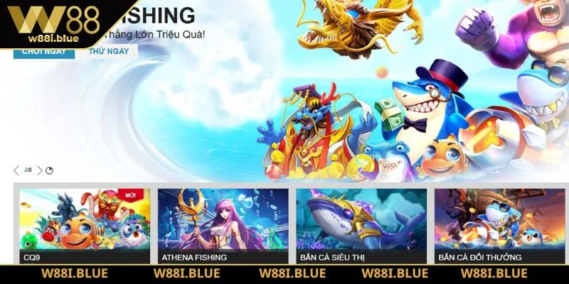 Trang chủ 268 Sảnh bắn cá W88 mang tới kho game khủng với đa dạng các thể loại